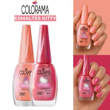 Imagem de Kit Esmaltes Kitty Nova Coleção Colorama Tons Delicados Esmaltes Ataca