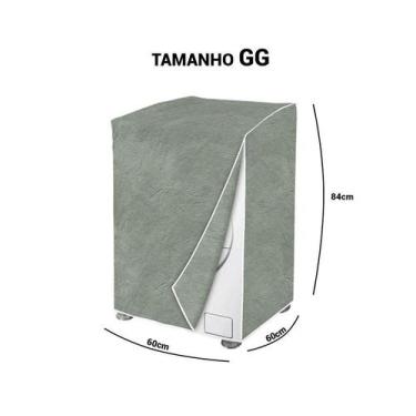 Imagem de Capa Máquina de Lavar Forrada ZigZag GG Resistente Impermeável Proteçã