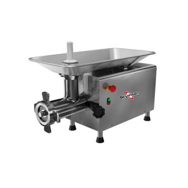 Imagem de Moedor de Carne Boca 98 Inox Skymsen Pré-cortador 3CV Trifásico PSP98L