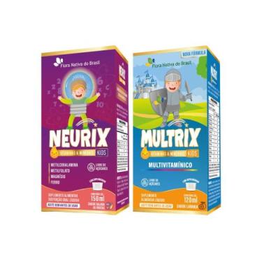 Imagem de Kit Multrix Laranja + Neurix Salada de Frutas Flora Nativa Flora Nativ
