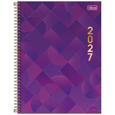 Imagem de Agenda 2027 Executiva M9 Spot Feminina Diária Espiral Grande 20cm x 27