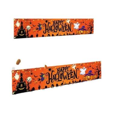 Imagem de Banner Retro De Abóbora Fantasma Para Halloween, Decorações Para Festa
