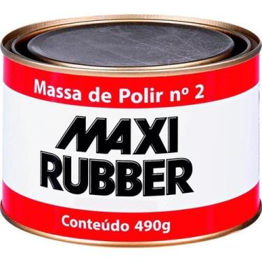 Imagem de Massa De Polir Nº 2 Polimento Automotivo Maxi Rubber 490g - Congratula