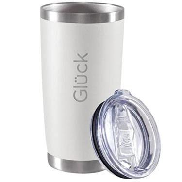 Imagem de Copo Térmico Para Cerveja Com Tampa Lucky 591ml Original - Gluck (Off White)