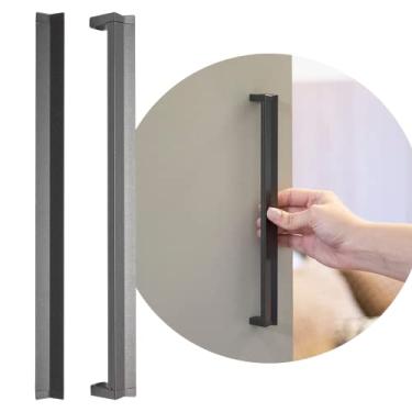 Imagem de Puxador Alumínio Alça Para Gaveta Porta Armário Fly 256mm (Cinza Titanium)