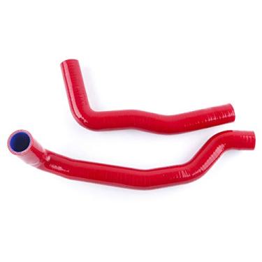 Imagem de LUXERAD Mangueira de radiador de silicone de desempenho de 3 camadas 4,5 mm para Toyota Mark II JZX100 Chaser Cresta 1JZ-GTE 1JZGTE 96-00 (vermelha)