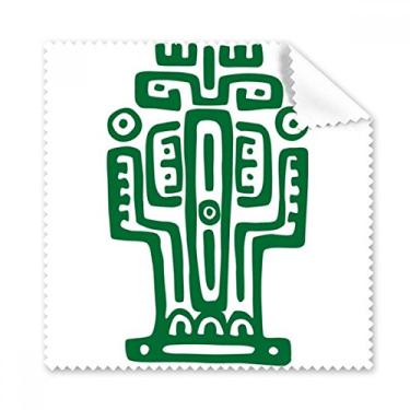 Imagem de Totems Mexico Civilização Antiga Pano de Limpeza de Cactos Tela de Telefone Limpador de Óculos 5 peças