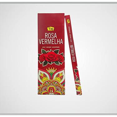 Imagem de INCENSO TAJ ROSA VERMELHA - BOX COM 25 CARTUCHOS