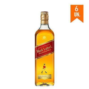 Imagem de Combo 6X Whisky Johnnie Walker Red Label  500Ml