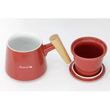 Imagem de Caneca com infusor de chá (Vermelha)