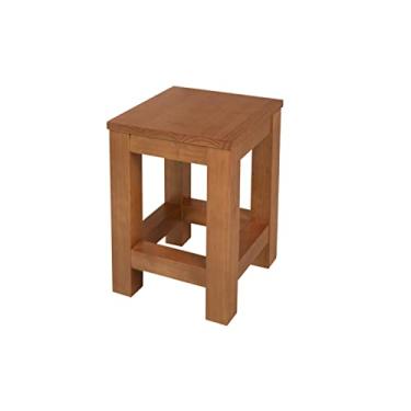 Imagem de Banqueta Madeira Baixa Puerto Meu Móvel de Madeira - Nozes