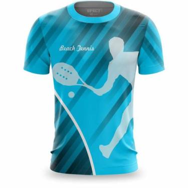 Imagem de Camisa Beach Tennis Tenis Masculina Dry Fit Camiseta Ante Odor Termica