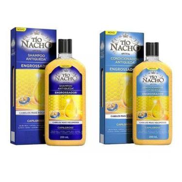 Imagem de Shampoo E Condicionador Tio Nacho Engrossador 200ml Kit C/3