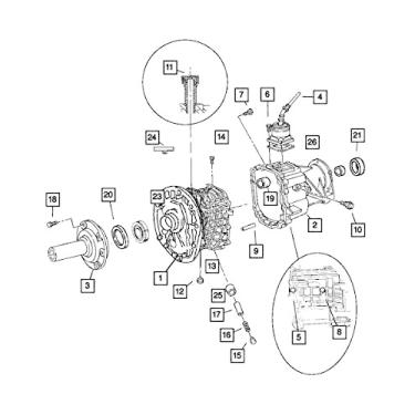 Imagem de Mopar 4741296 Vedação de eixo de entrada de transmissão manual