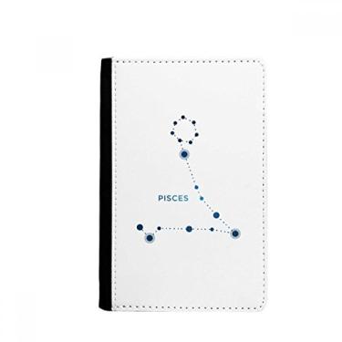 Imagem de Porta-passaporte da constelação de Peixes Signo do zodíaco Notecase Burse carteira capa para cartão, Multicolorido.