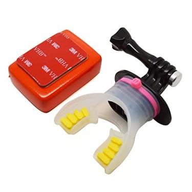 Imagem de Suporte de Boca Surf Kite Skate para GoPro Sjcam Eken Hd 4K - Shoot - BRANCO