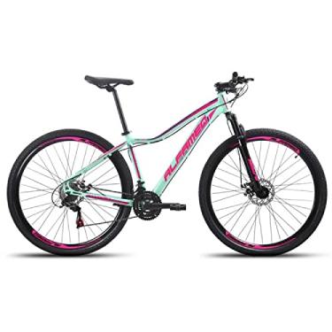 Imagem de Bicicleta Aro 29 Alfameq Pandora Feminina Freio a Disco Hidráulico Feminina Alumínio 21v (17, Verde/Rosa)