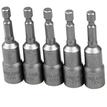 Imagem de Black Jack Jogo De Soquetes Magnéticos Crv C/5 Pcs 7/16'X65 Black Jack B859