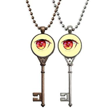 Imagem de OFFbb-USA Colar de chaveiro com olhos deslumbrantes animação para decoração de casais