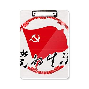 Imagem de Emblema para festa chinesa patriotismo prancheta pasta bloco de escrita placa de apoio A4