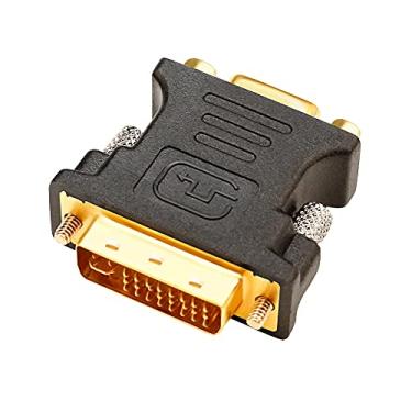 Imagem de Ruhza Adaptador DTech DVI macho para VGA fêmea conversor de alta velocidade DVI-I24 + 5 portas para HDTV, Plasma, DVD e projetor