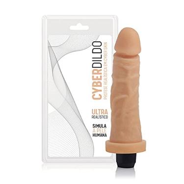 Imagem de Prótese em Cyber Skin - Friday - 17x3,5 cm com Vibrador Multivelocidade a Prova d´água - Cod.: CYB037