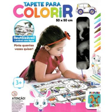 Tapete Para Colorir Infantil Lavável Com Canetinhas - minipreco