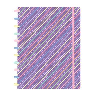 Imagem de Caderno Disco ISCOOL Inteligente G Colors Sweet Linhas Roxo