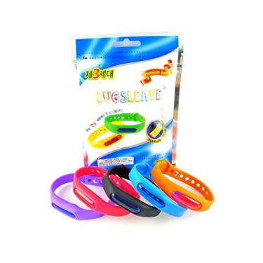 Imagem de Pulseira Anti Mosquito Repelente Natural com Citronela Kit com 3 Pulseiras Cores Sortidas