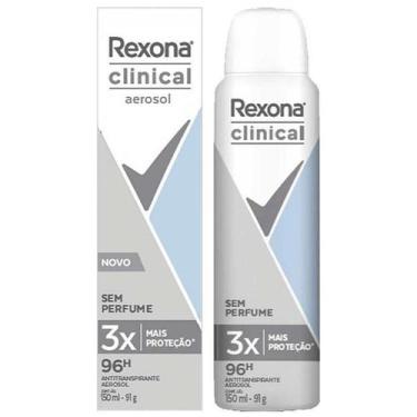 Imagem de Desodorante Rexona Clinical Aerosol Sem Perfume 15 - Unilever
