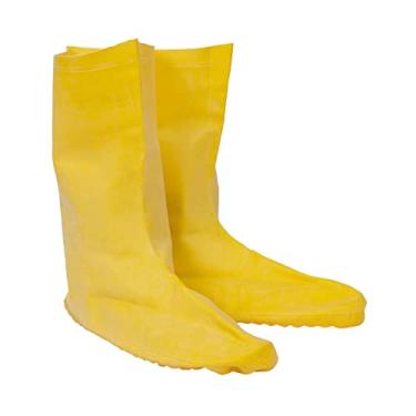 Imagem de Cordova Produtos de Segurança Botas Niveladoras/Nuke 75 mm. Borracha natural, amarelo, sem forro, 30 cm de comprimento, sola canelada/texturizada, grande
