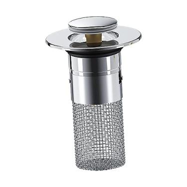 Imagem de Bothyi Filtro de ralo de pia, plugue de filtro de ralo de pia antitransbordamento conversor de banheira universal rolha de ralo de pia de banheiro para hotel, Núcleo PP