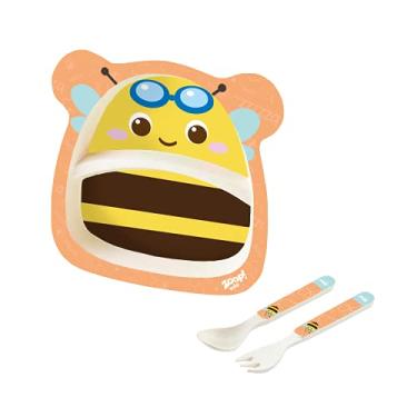 Imagem de Zoop Toys Kit Alimentação Prato Baby 3 Peças Abelha Zoop Baby Multicor