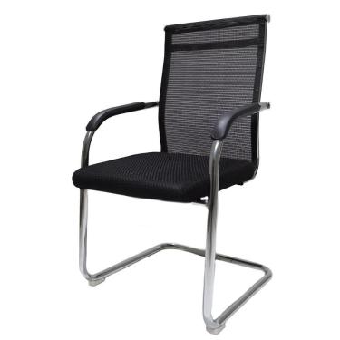 Imagem de Cadeira De Escritório Diretor Londres Mesh Fixa Preta