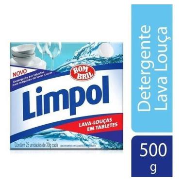Imagem de Detergente Limpol Maquina De Lavar Louças Tablete 500G
