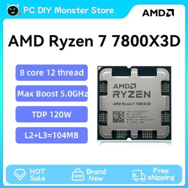 Imagem de Processador AMD Ryzen 7 CPU  8 Core  16 Thread  120W  Soquete 5nm  Processador AM5  Processador AM5