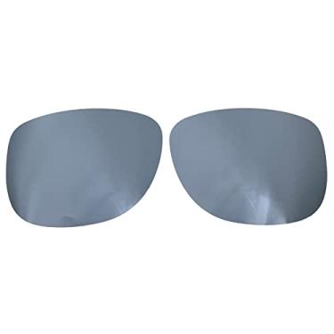 Imagem de Wetnenss Lentes de substituição para óculos de sol Rayban Justin RB4165 (54 mm) / 1,5 mm polarizadas/fáceis de instalar (prata)