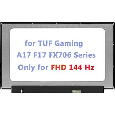 Imagem de Tela de substituição B173HAN04.7 de 17,3'' para ASUS TUF Gaming A17 F17 FX706 FA706I FX706L FX706LI FA706IH FA706II FA706IU FX706HE FX706HC FX706HM Painel LCD FHD 144Hz 44Hz 0 pinos (adequado para
