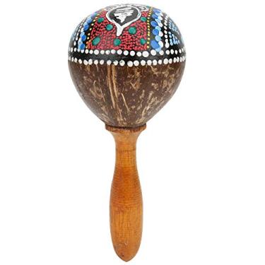 Imagem de plplaaoo Instrumento musical profissional de maracas, maracas de madeira para crianças e adultos, agitadores de música, instrumento de percussão manual, martelo de areia, instrumento musical, para