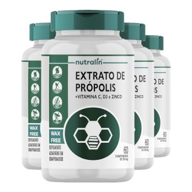 Imagem de Extrato Própolis + Vitamina C/D + Zinco Nutralín 60Comprimidos 4un