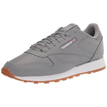 Imagem de Reebok Couro clássico unissex adulto, Reefresh Pure Gray/Branco/Goma, 14.5 Women/13 Men
