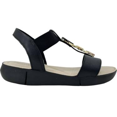 Imagem de Sandália Feminina Casual Dia a Dia Passeio Trabalho com Pedraria Ultra Conforto Modare...