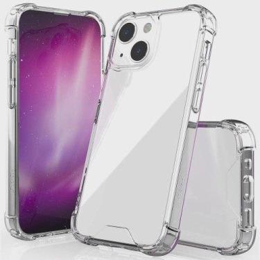 Imagem de Kit Capa Capinha Transparente + Película Cerâmica para Iphone 13 - HUA