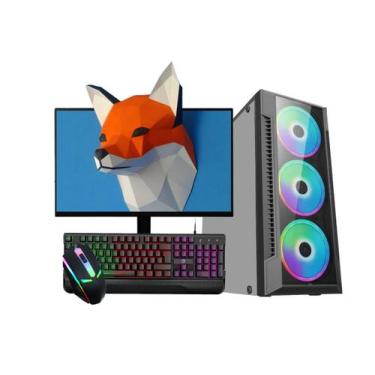 Imagem de Computador intel 8gb ram hd 500gb c/ monitor teclado e mouse - Ouzze