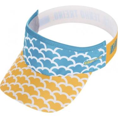 Imagem de Viseira para Corrida HUPI Nuvem, ÚNICO, Azul, Amarelo