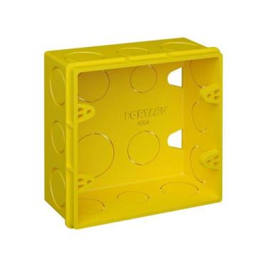 Imagem de Kit 12PC Caixa de Luz Plastica 4x4 Amarela - Fortlev