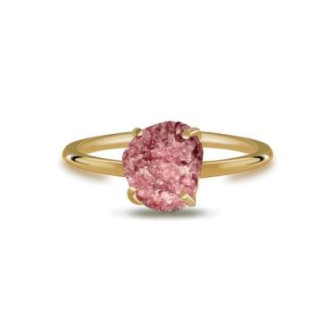 Imagem de Aliança Lepidolita Rosa - Cristal Natural, Prata 925