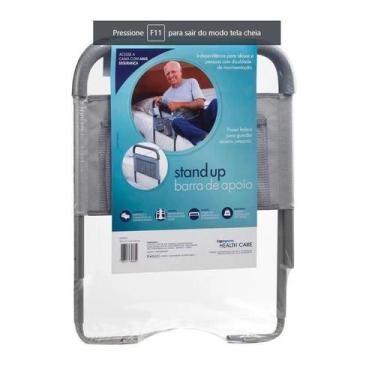 Imagem de Barra De Apoio Com Bolso Para Objetos Stand Up Theva, Cinza