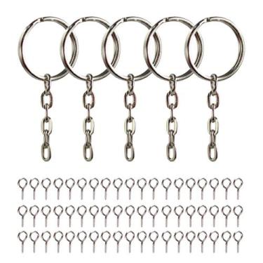 Imagem de Argolas 23mm Prata Batida Com Mini Pitão 9mm Rosqueável Com 100 Unidad