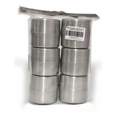 Imagem de Formas Para Pão De Mel Alta Nº1 Em Alumínio Com 12 Unidades Cor Cinza 